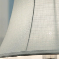 Un tissu de qualité pour l'abat jour de cette lampe de chevet 